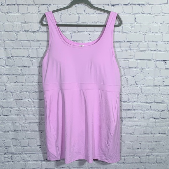 Fabletics Womens Sporty Built in Short Dress Pink Purple Size 3X NWT Athleisure - Picture 1 of 9